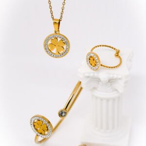 Conjunto Trevo do Amor prata - Image 2