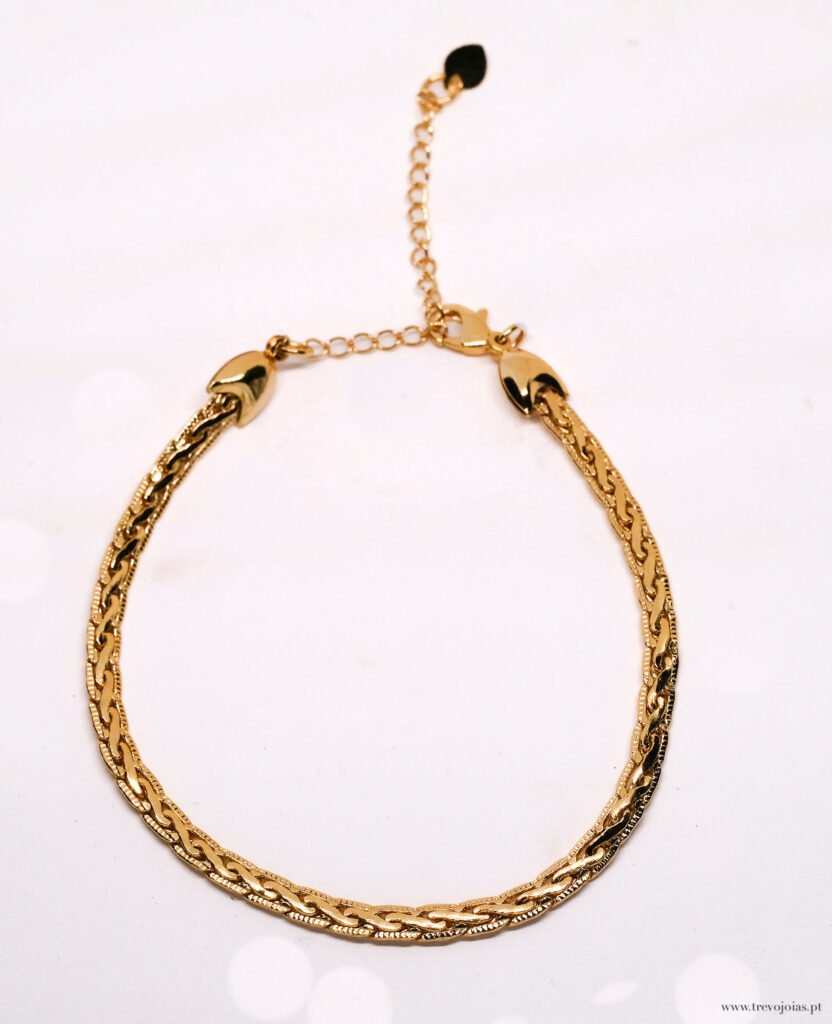 Pulseira Laços de Mel Dourada